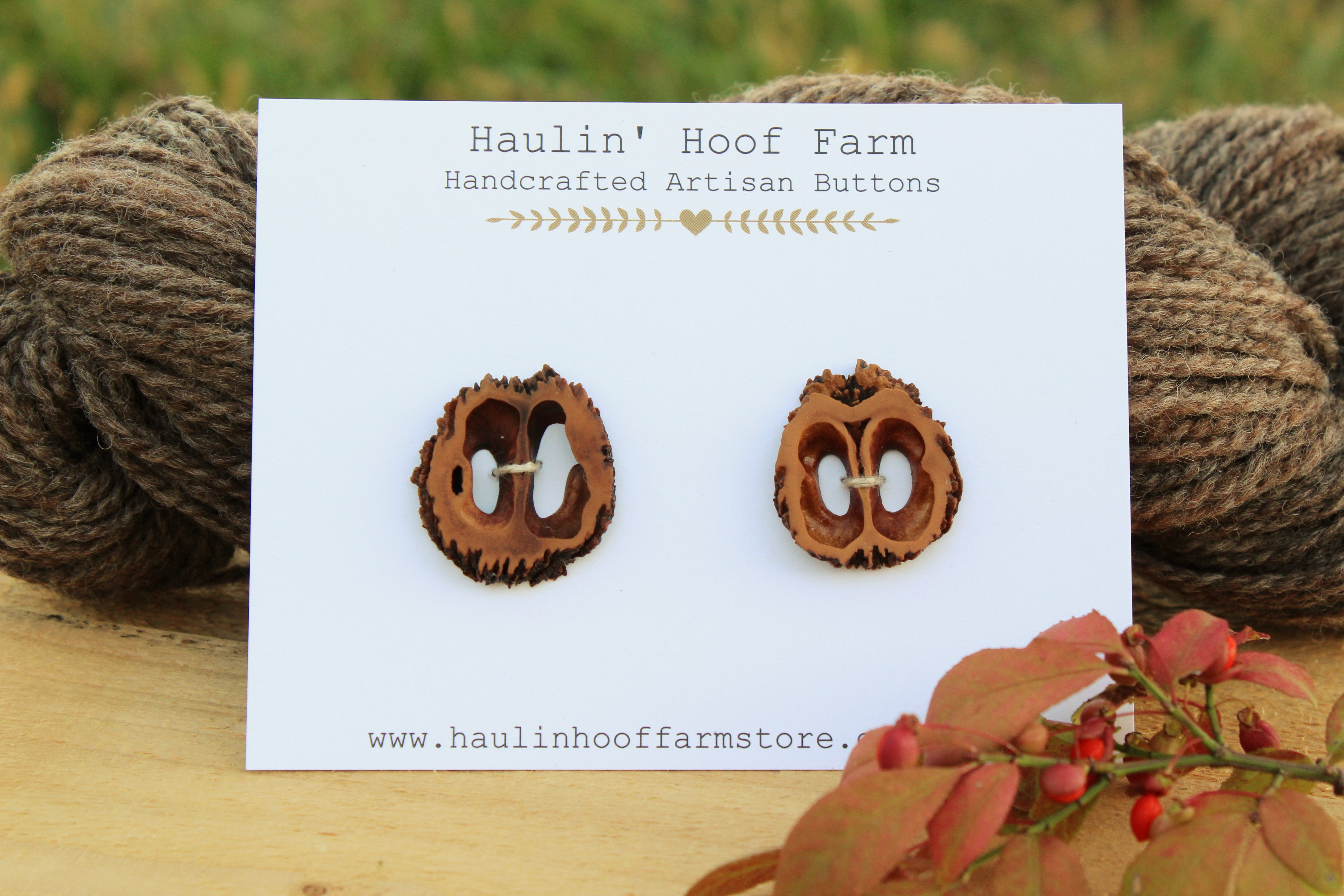 Black Walnut Wood Buttons - 3/4” – Haulin' Hoof Farm Store