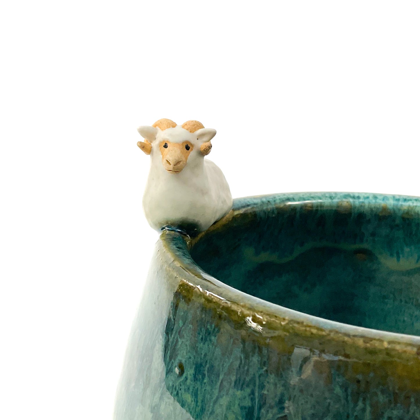 White Ram Yarn Bowl