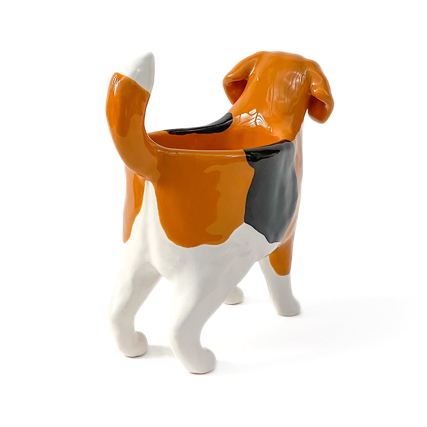 Beagle Dog Planter - Ceramic Dog Plant Pot