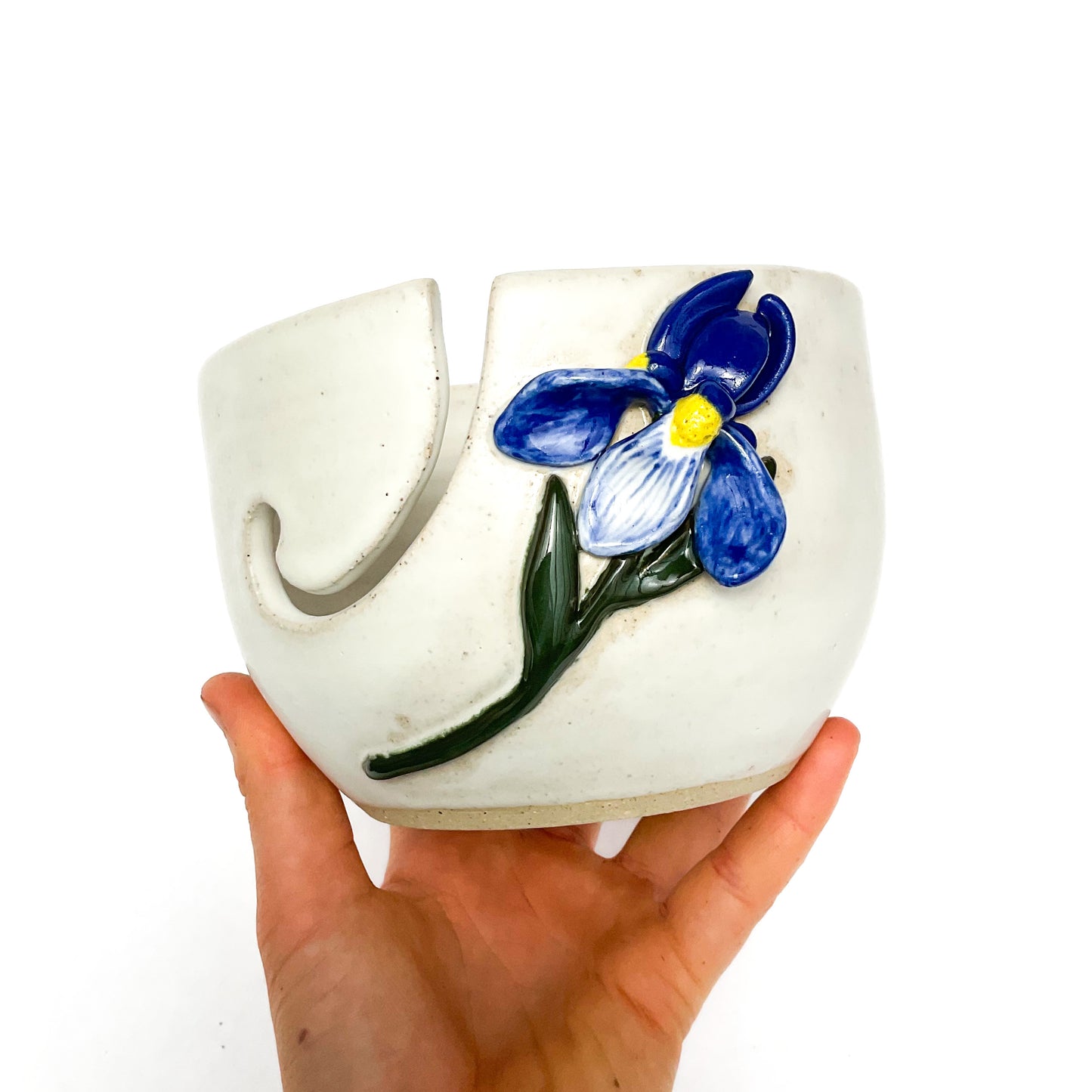Blue Iris Yarn Bowl
