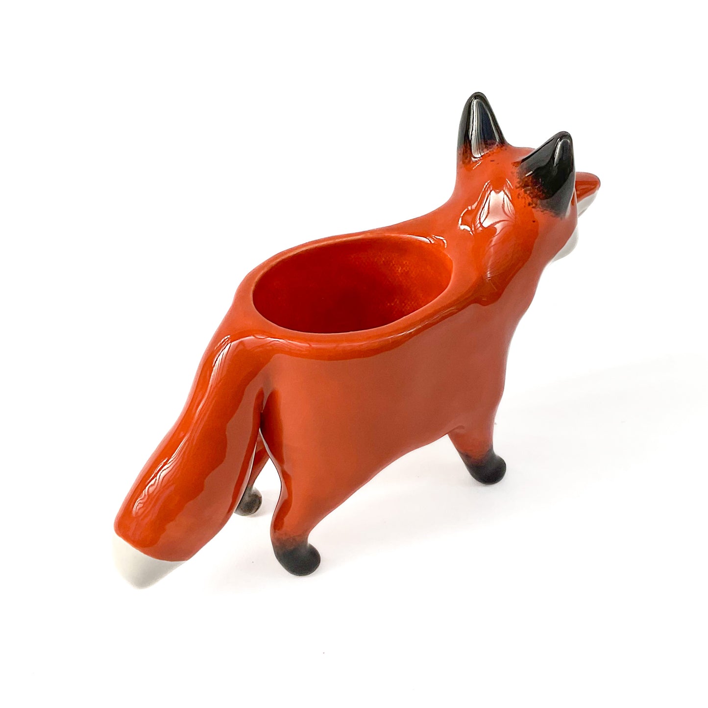 Red Fox Ceramic Planter