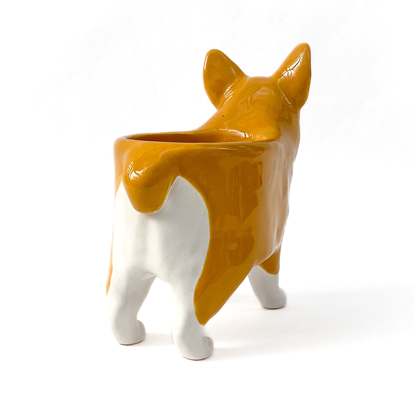 Corgi Dog Planter - Ceramic Dog Plant Pot