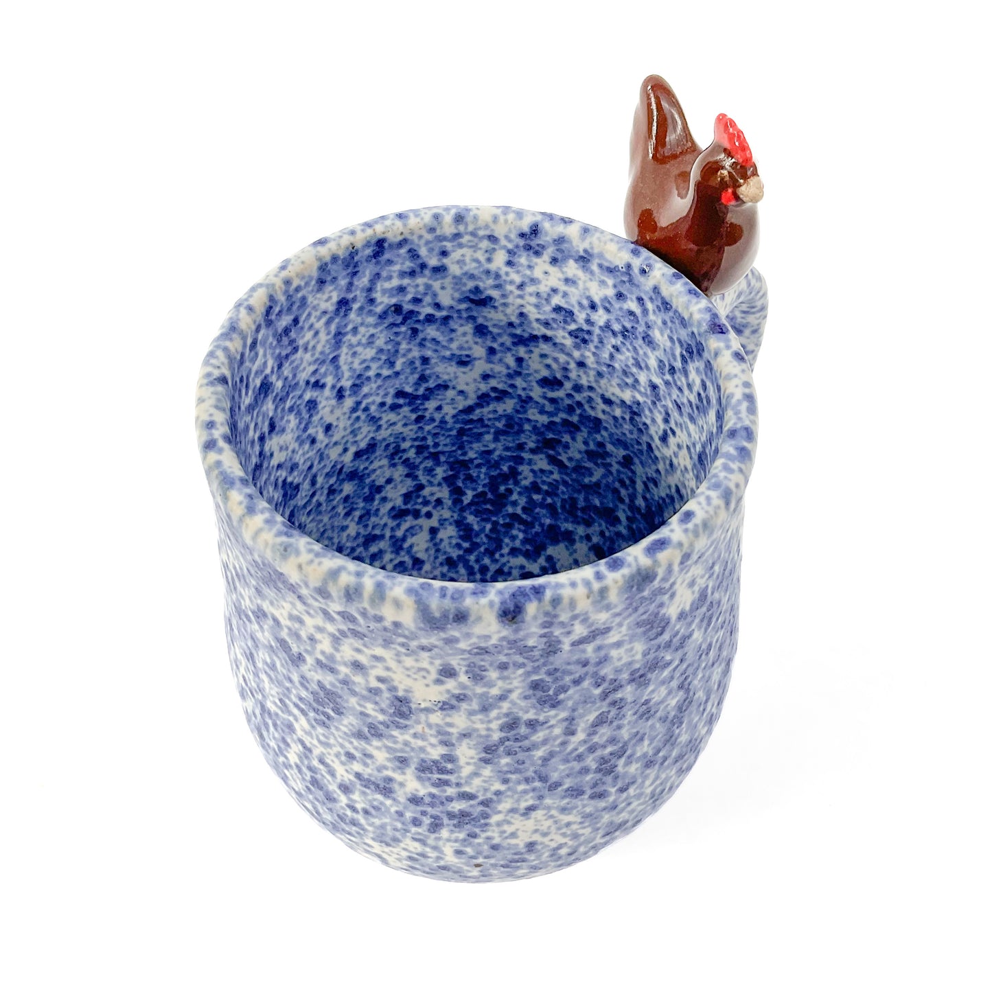 Stoneware Hen Mug - 14 ounce Ceramic Mug