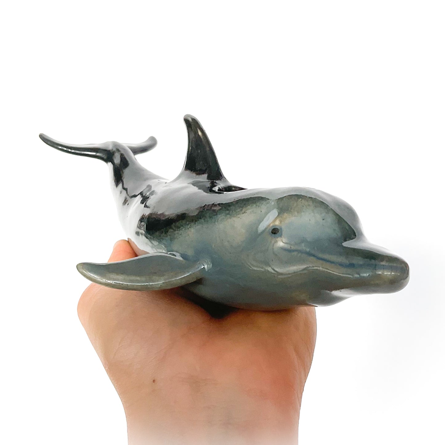 Bottlenose Dolphin Ceramic Candlestick Holder