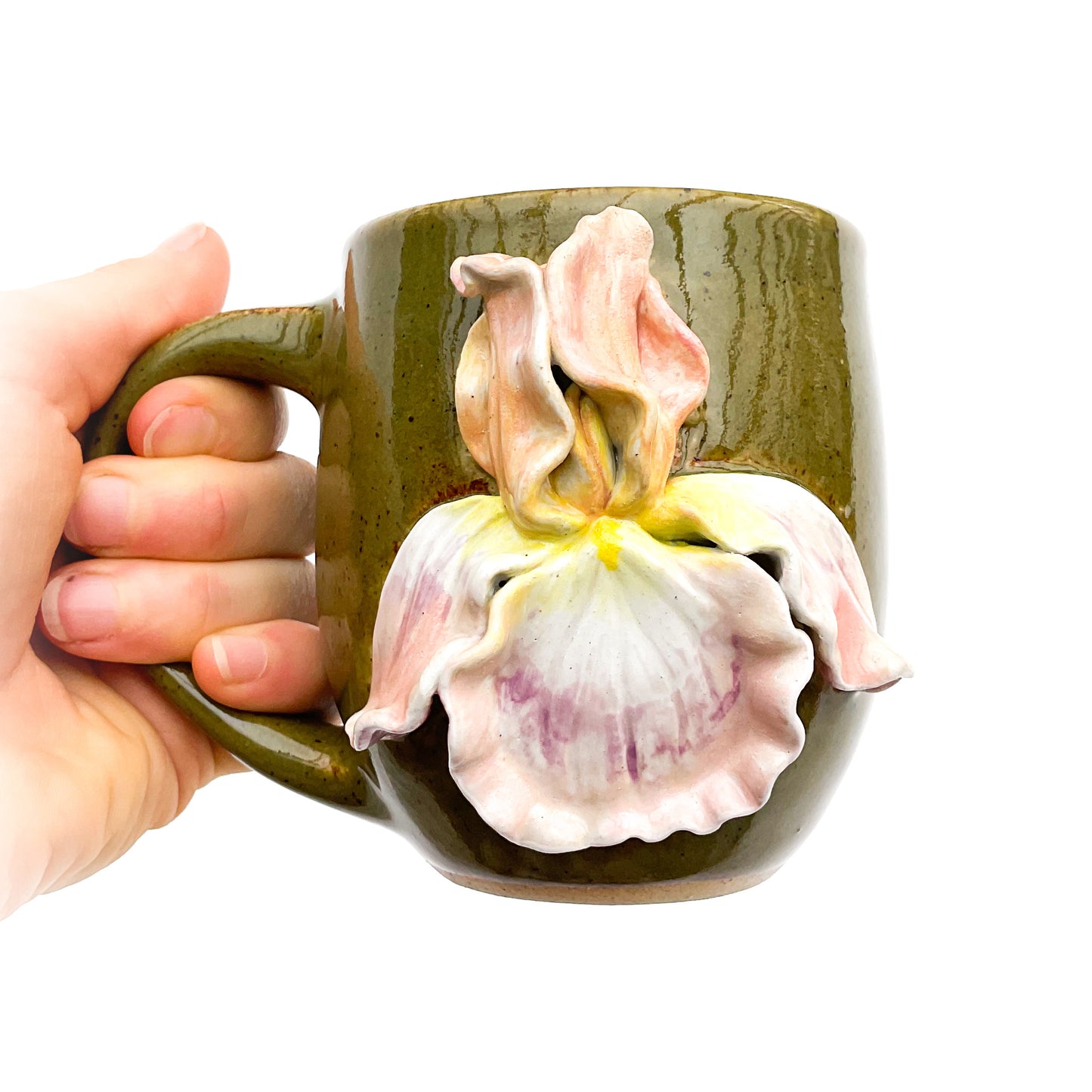 Iris Hand Sculpted Stoneware Mug 11oz