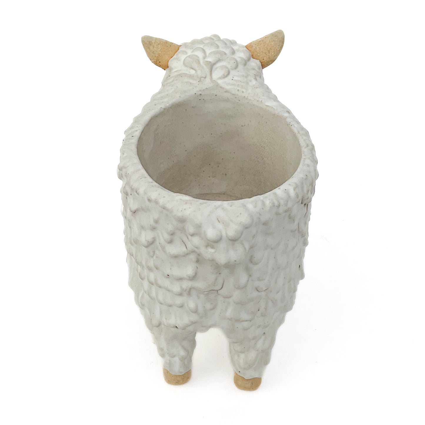 Stoneware Sheep Pot - Ceramic Sheep Planter