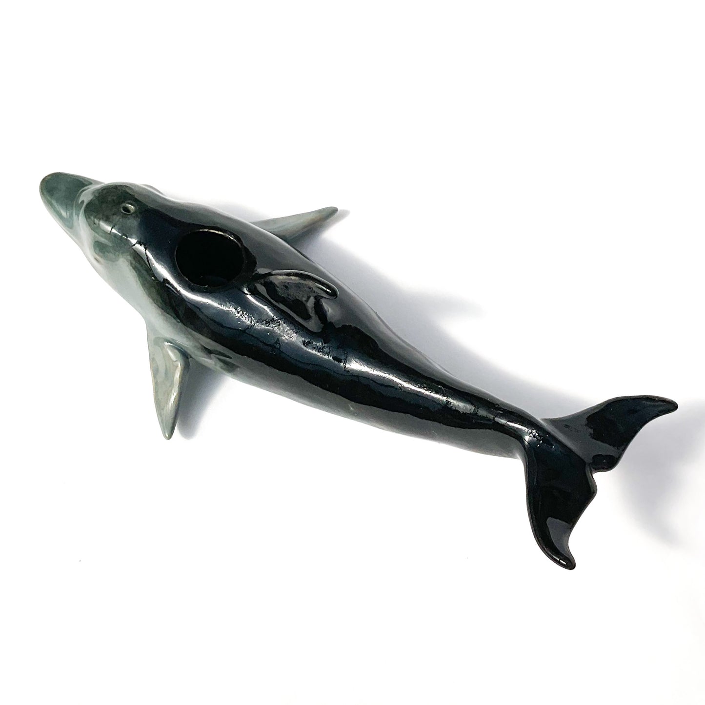 Bottlenose Dolphin Ceramic Candlestick Holder