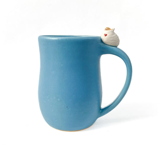 Stoneware Wooly Sheep Mug - 17 ounce Ceramic Mug