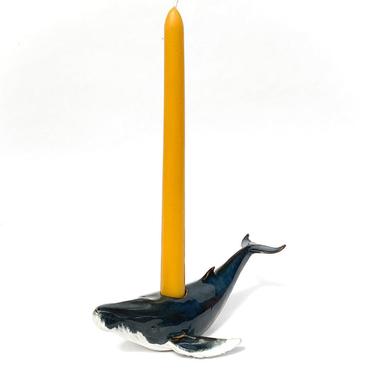 Humpback Whale Ceramic Candlestick Holder
