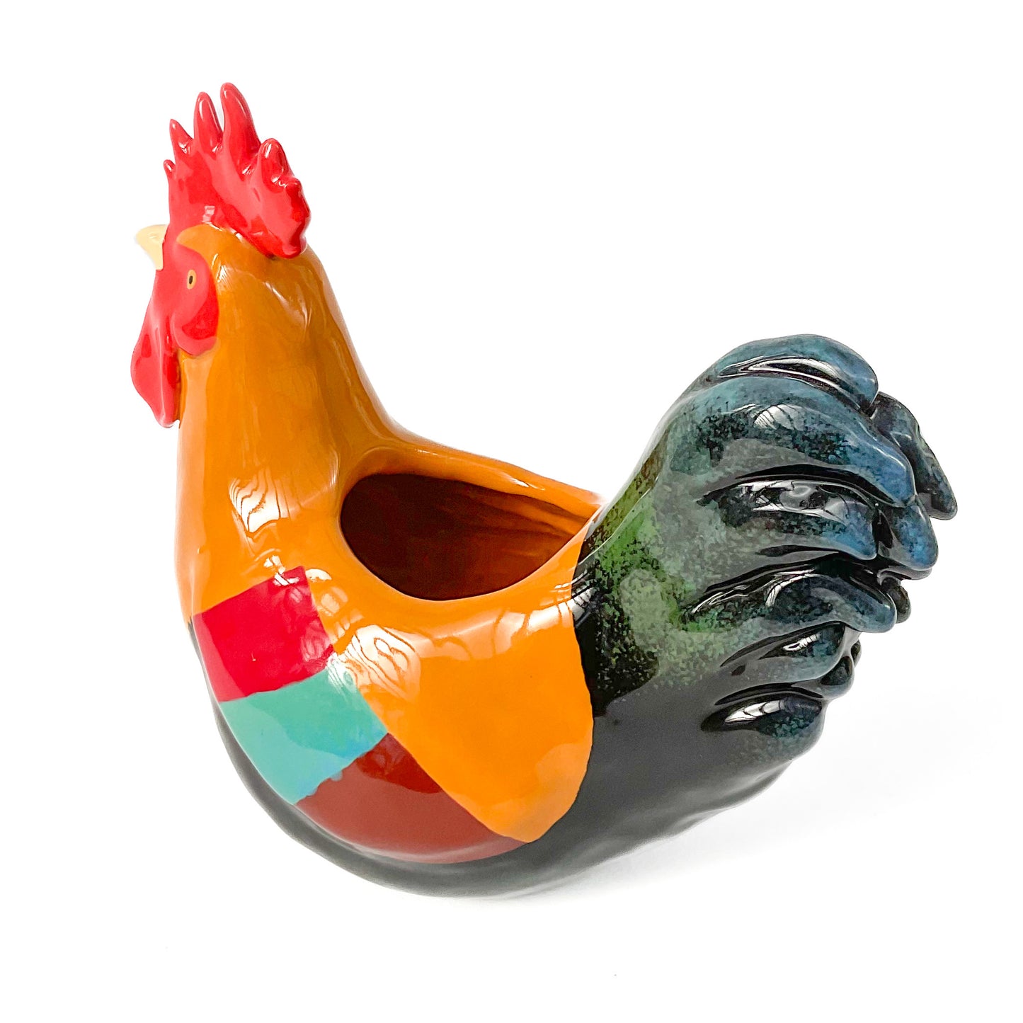 Rooster Pot - Ceramic Rooster Planter