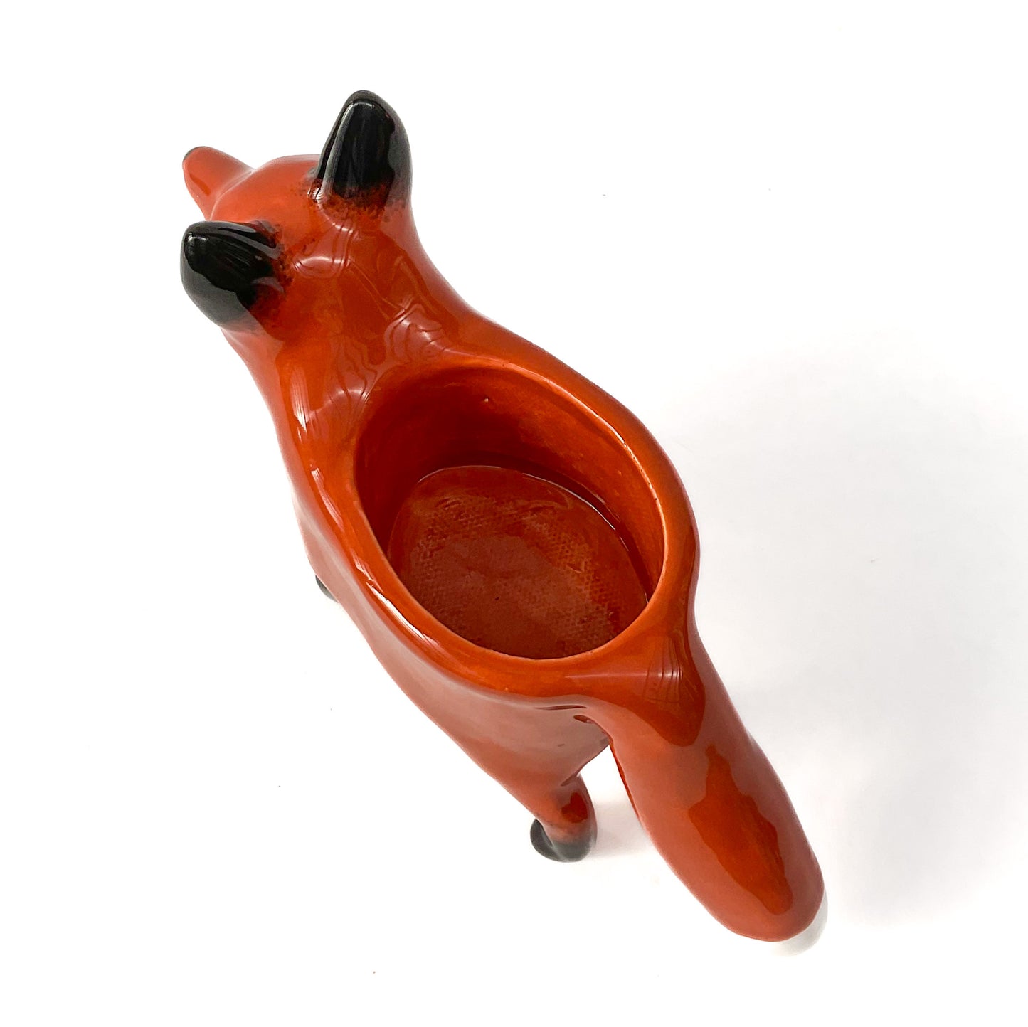 Red Fox Ceramic Planter