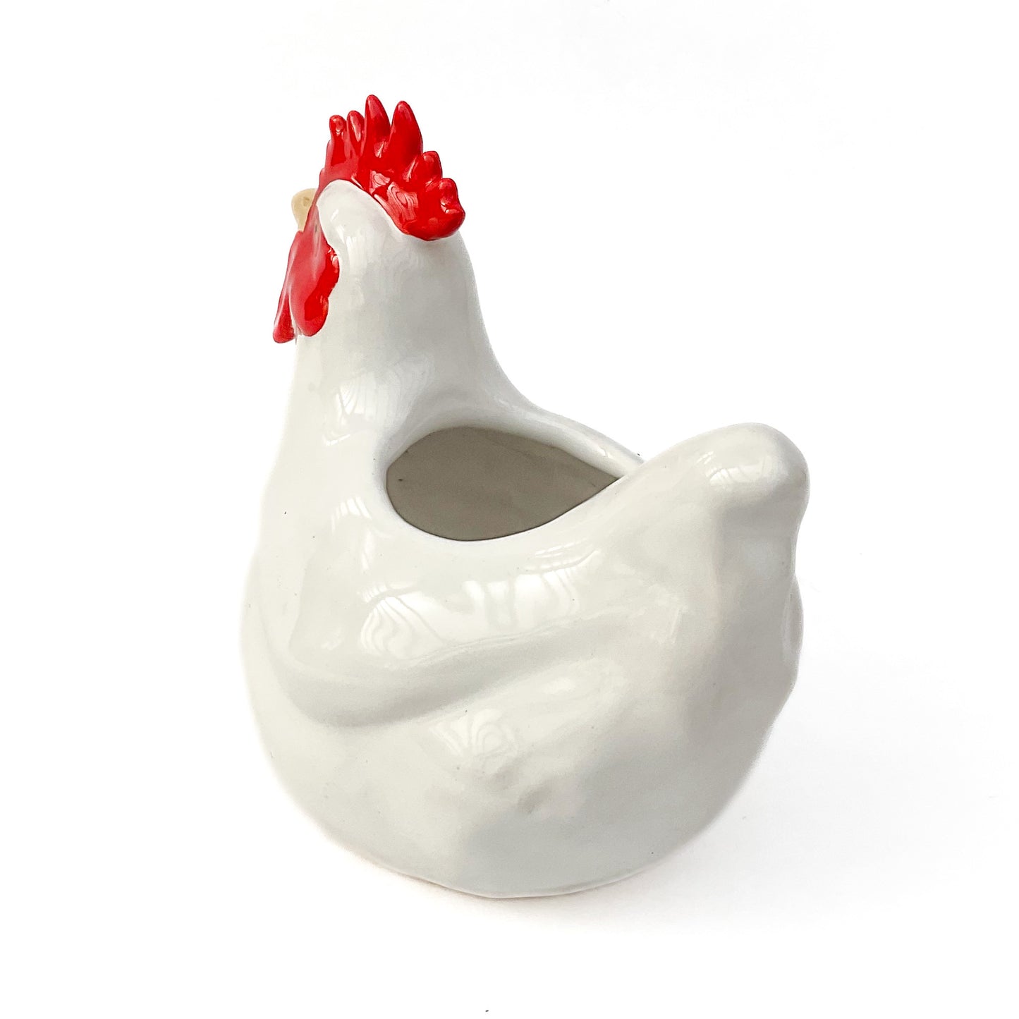 Hen Pot - Ceramic Hen Planter