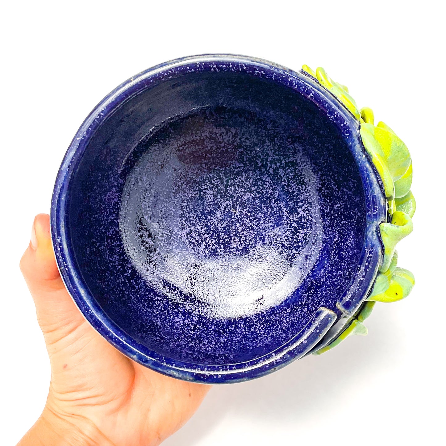 Dark Purple Pothos Yarn Bowl