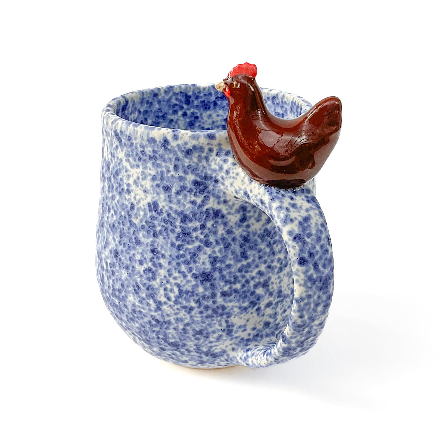 Stoneware Hen Mug - 14 ounce Ceramic Mug