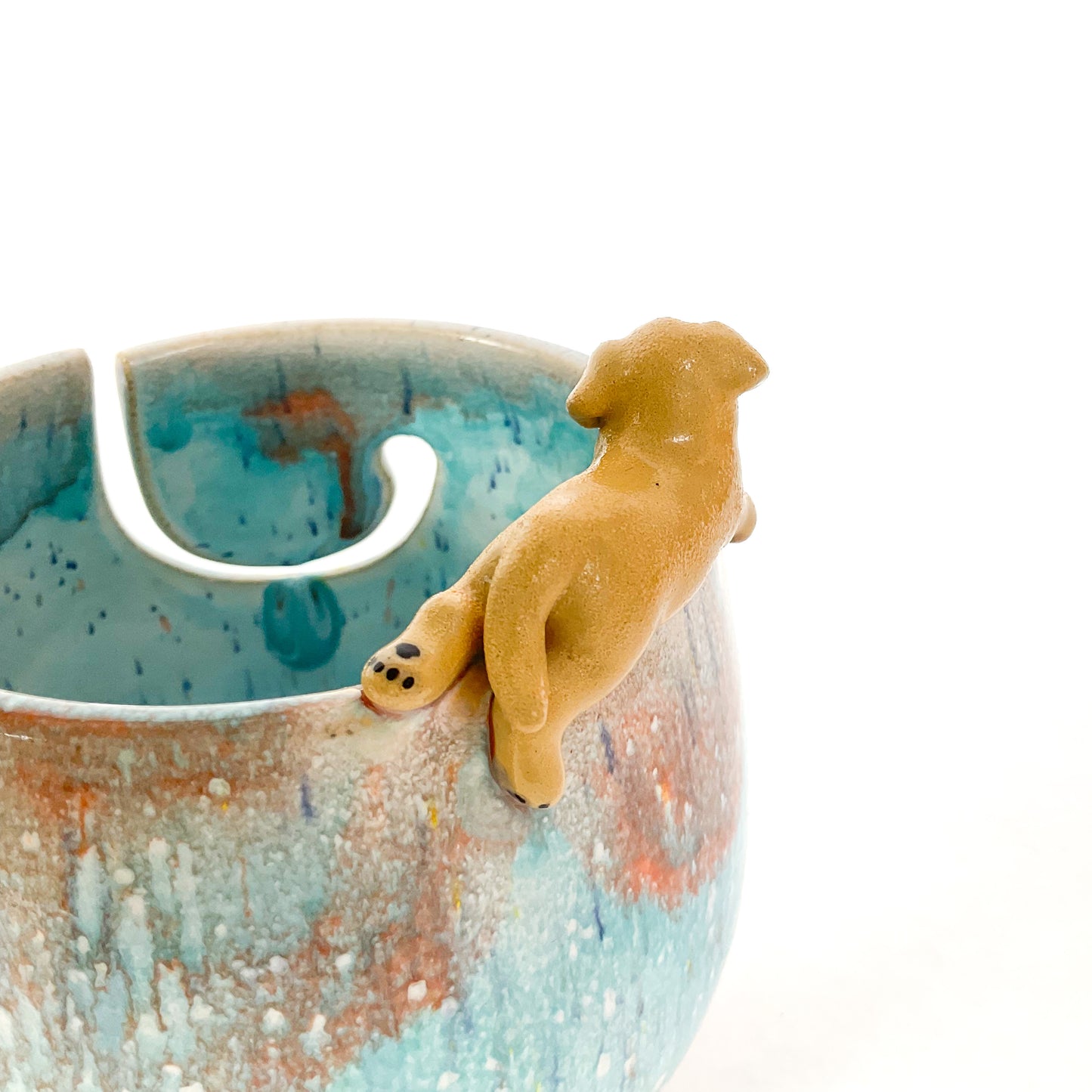 Golden Retriever Puppy Yarn Bowl