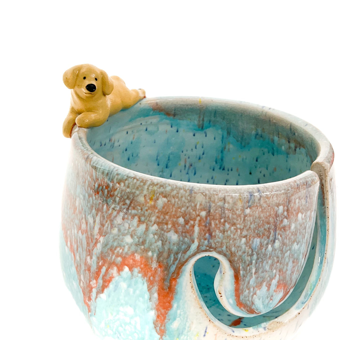 Golden Retriever Puppy Yarn Bowl