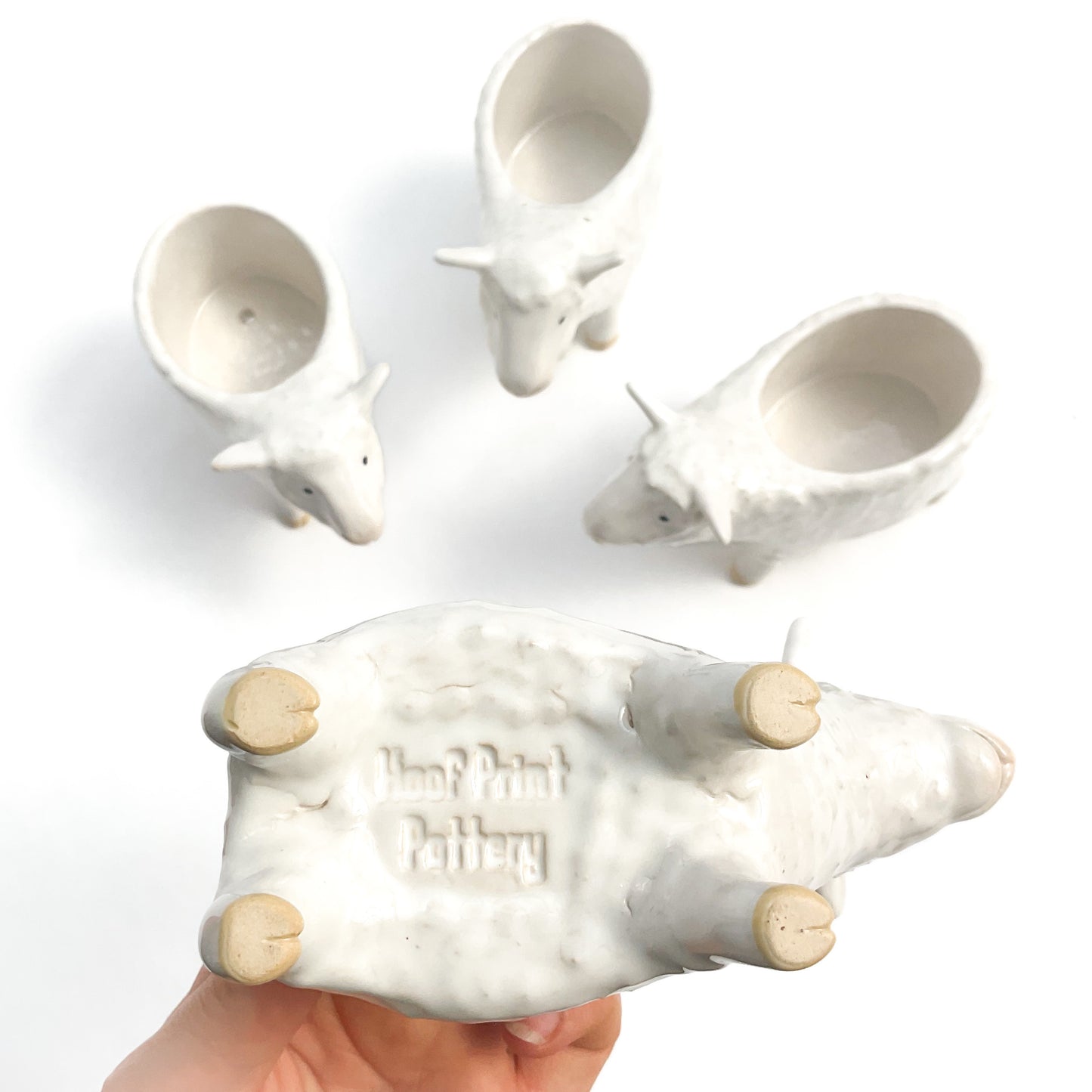 Romney Sheep Pot - Ceramic Sheep Planter