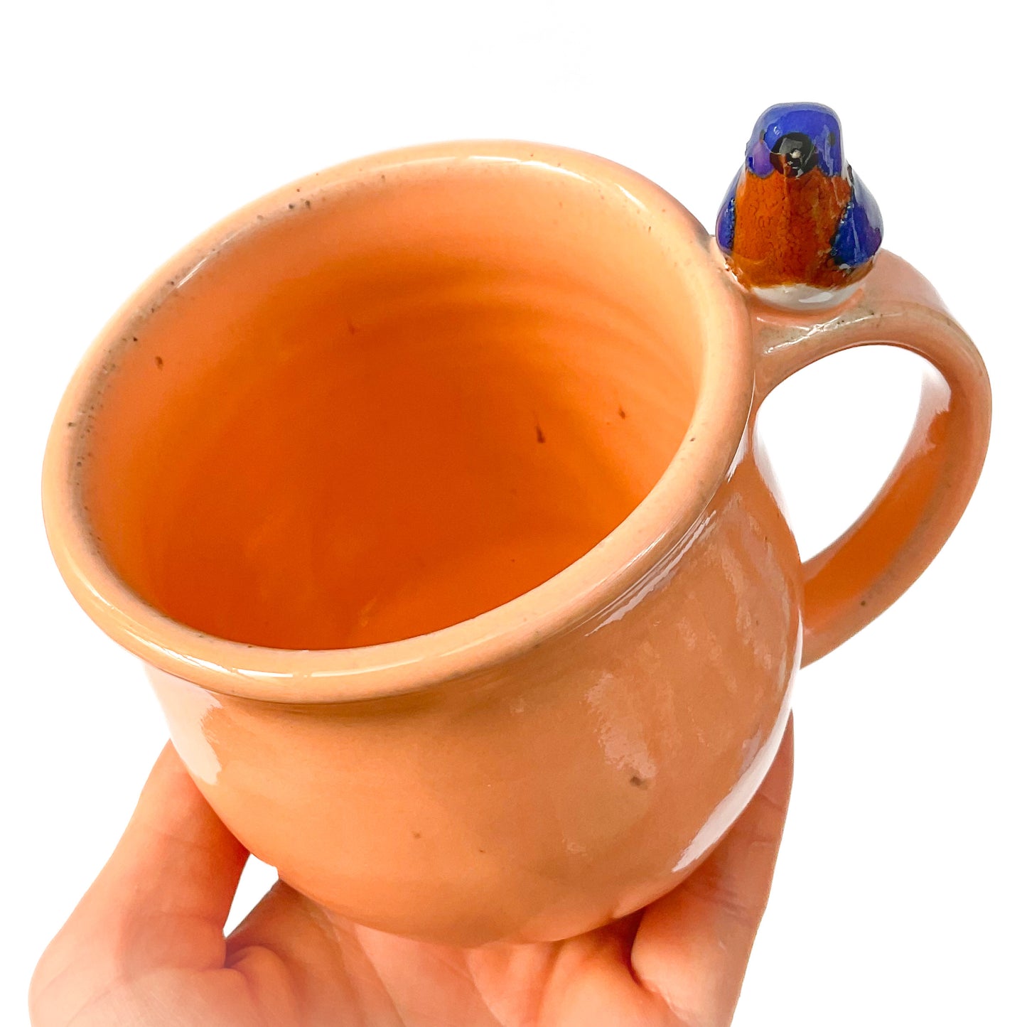 Stoneware Bluebird Mug - 11 ounce Ceramic Mug