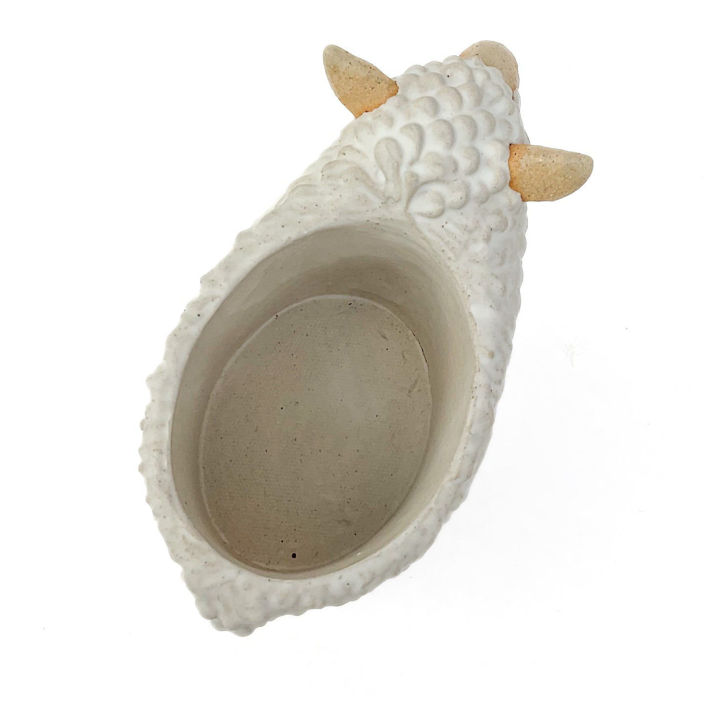 Stoneware Sheep Pot - Ceramic Sheep Planter