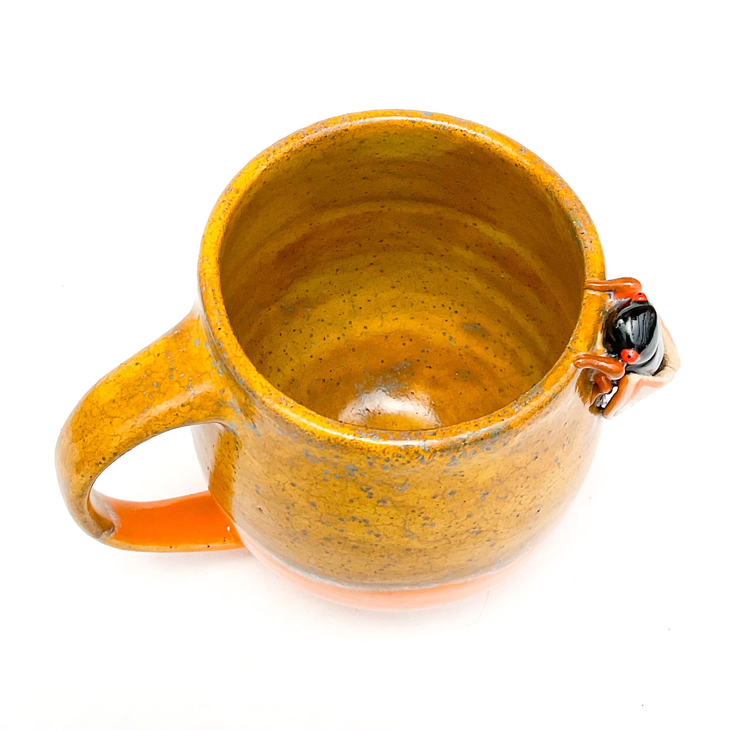 Cicada Mug - Orange & Copper 16 oz