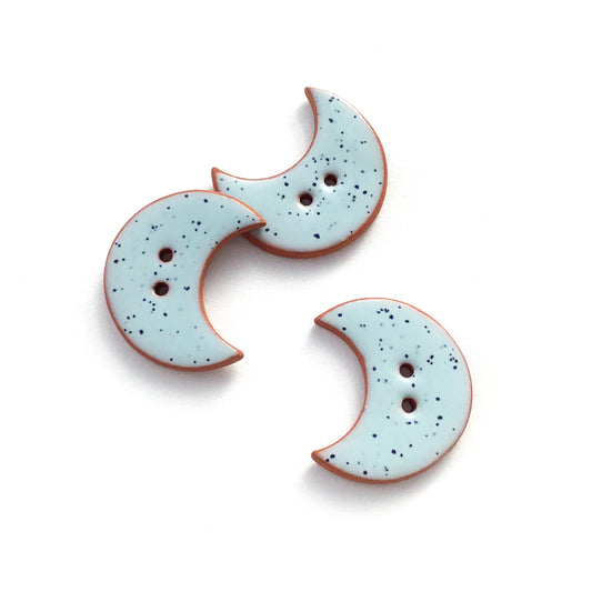 Blue Moon Crescent Buttons 1-7/16"
