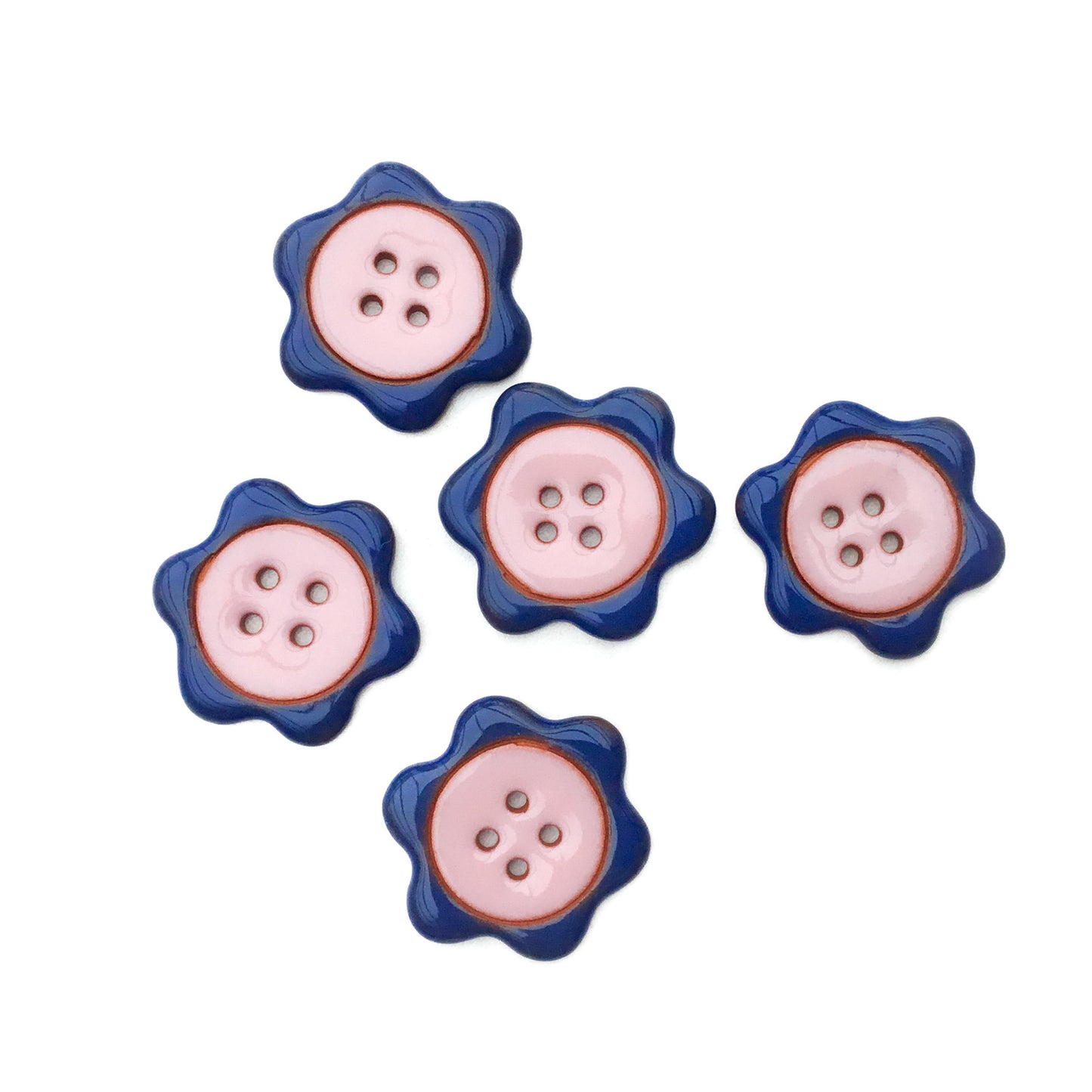 'Floral Darlings' Flower Button  1-1/8"