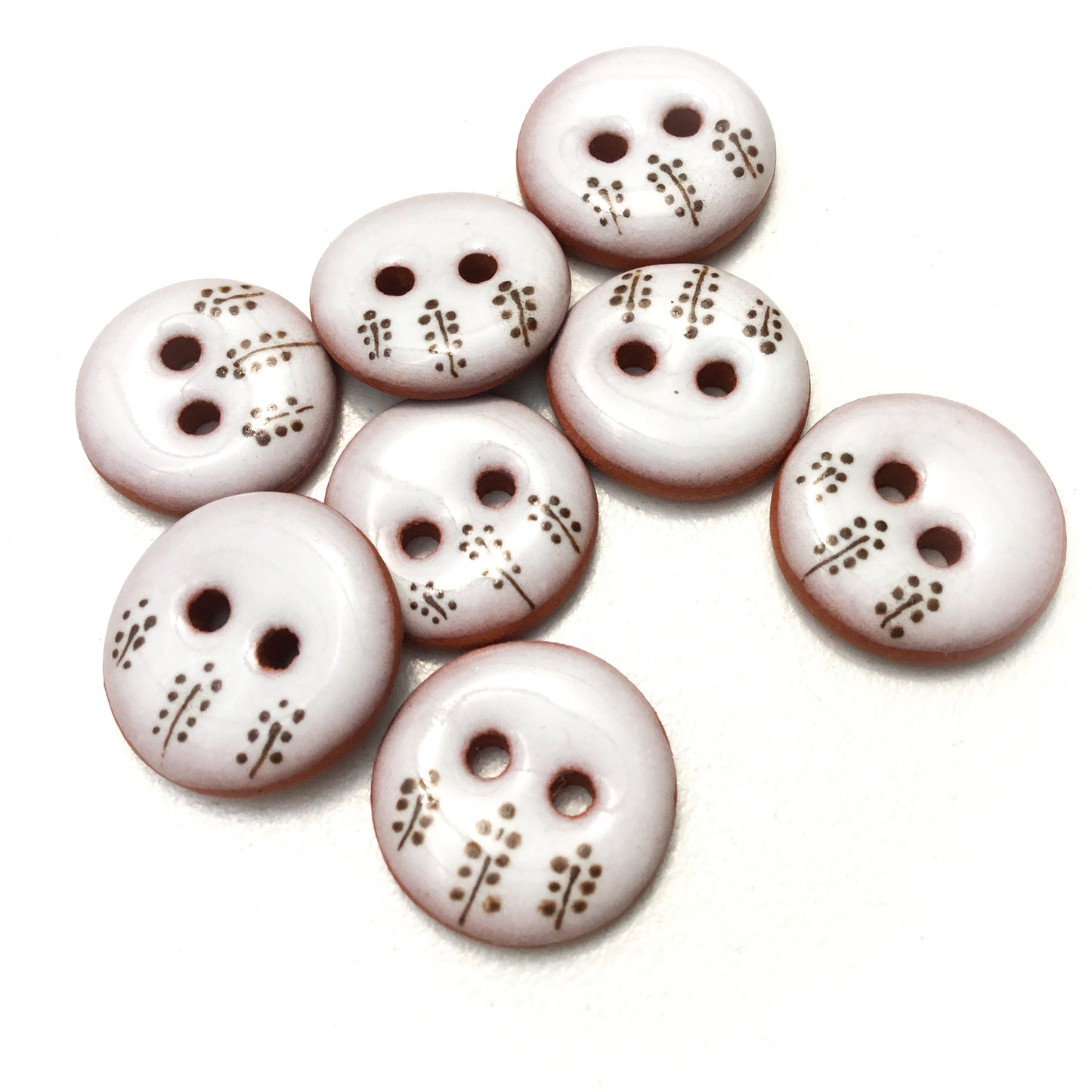 'Onoclea' Ceramic Button - 1/2"