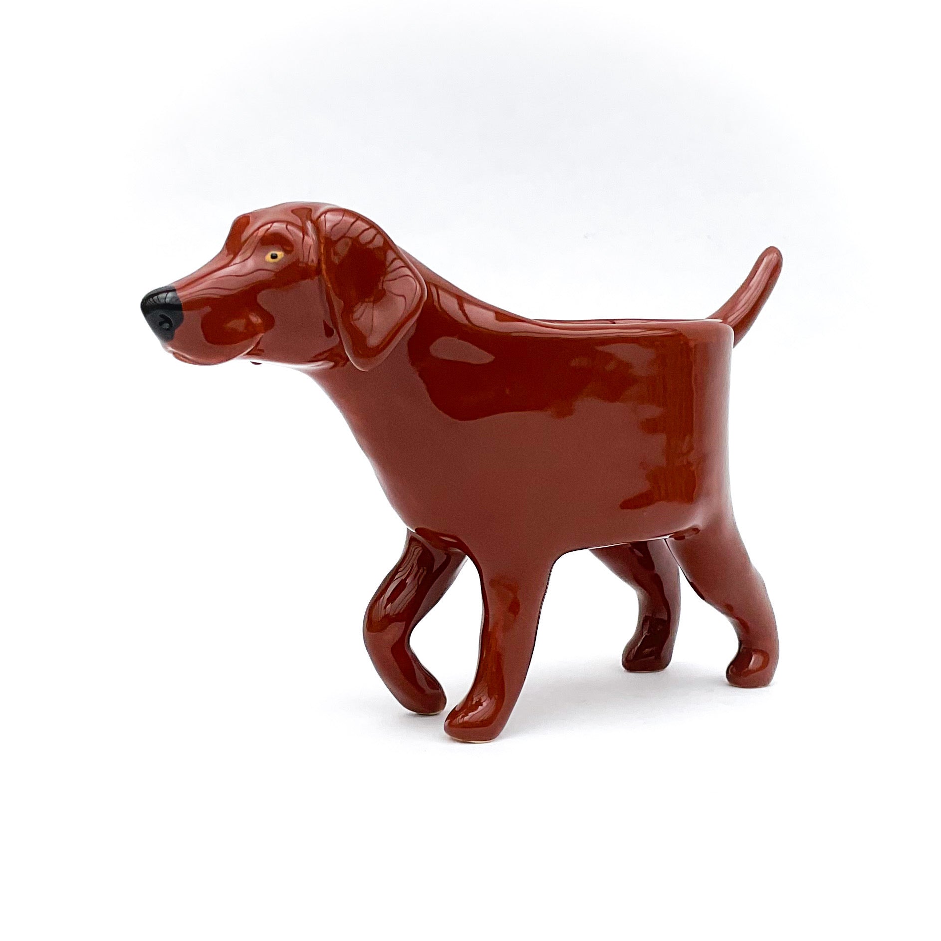 German Shorthair Pointer Dog Planter Ceramic Dog Plant Pot