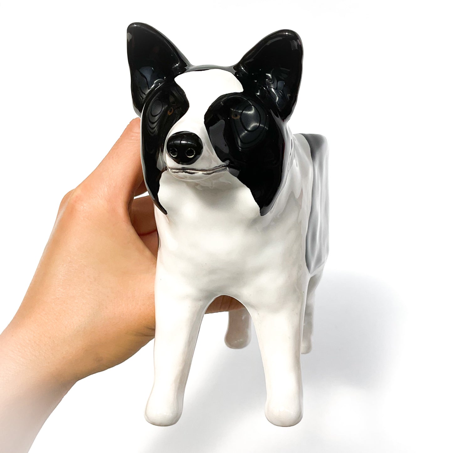 Border Collie Dog Planter - Ceramic Dog Plant Pot