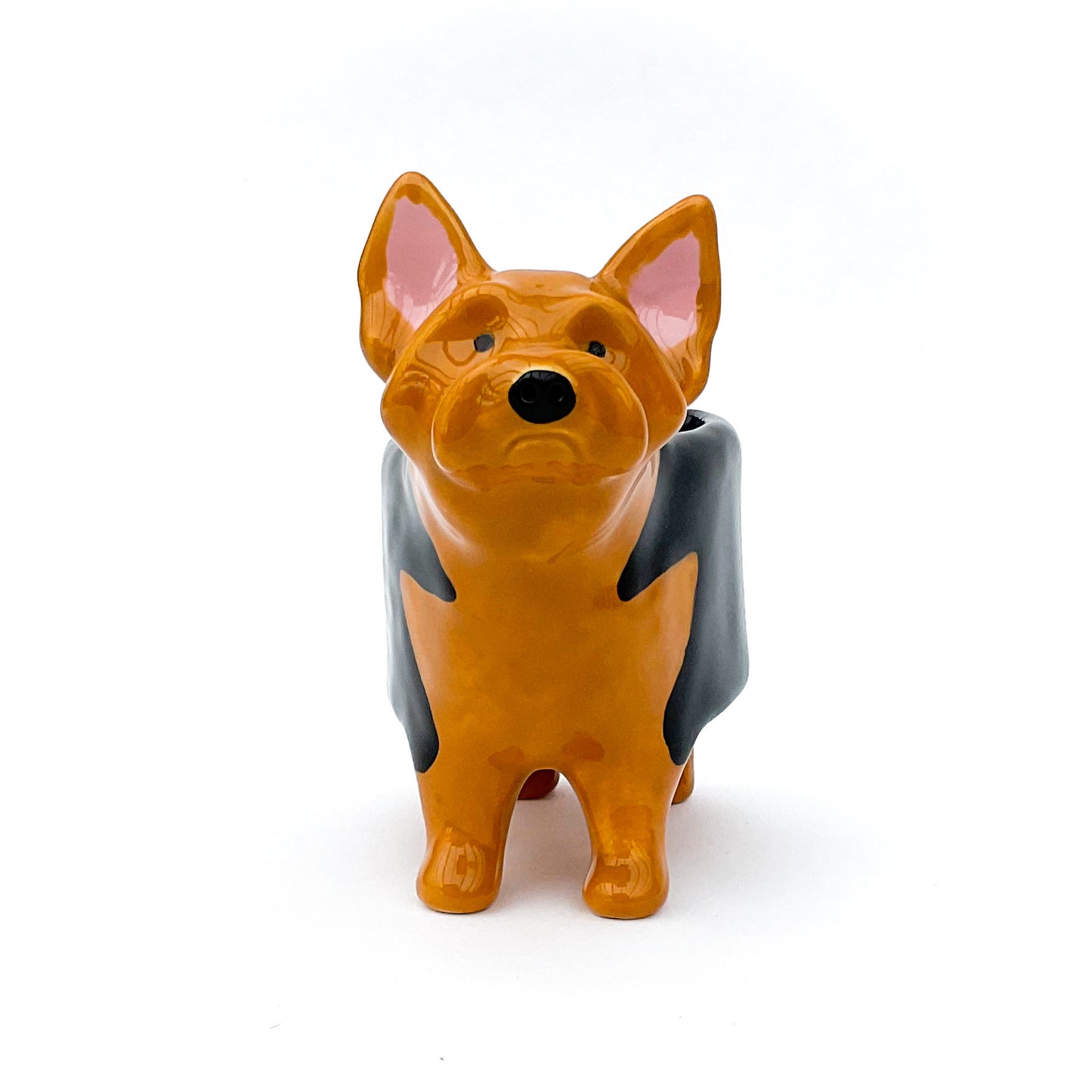 Yorkshire Terrier Dog Planter - Ceramic Dog Plant Pot