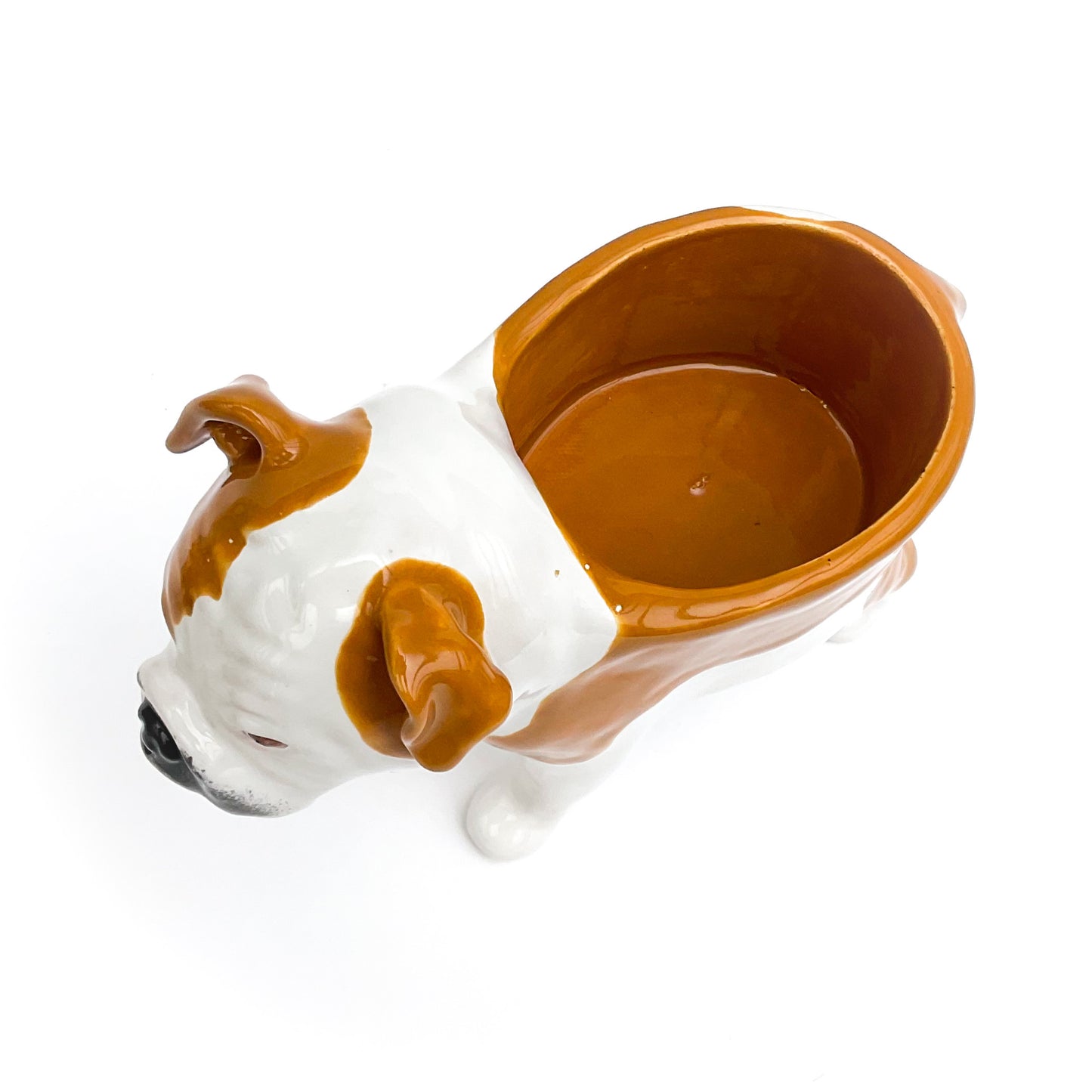 English Bulldog Planter - Ceramic Dog Plant Pot