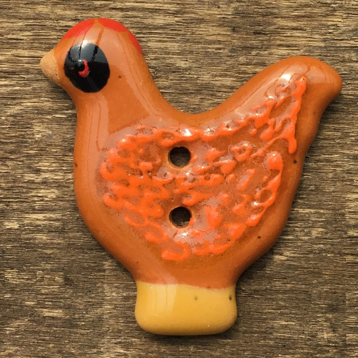 Sitting Pretty Hens Button Collection  1-1/4"