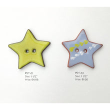 Load image into Gallery viewer, Stars Button Collection: Artisan Ceramic Buttons - Decorative Star Buttons (ws-240)