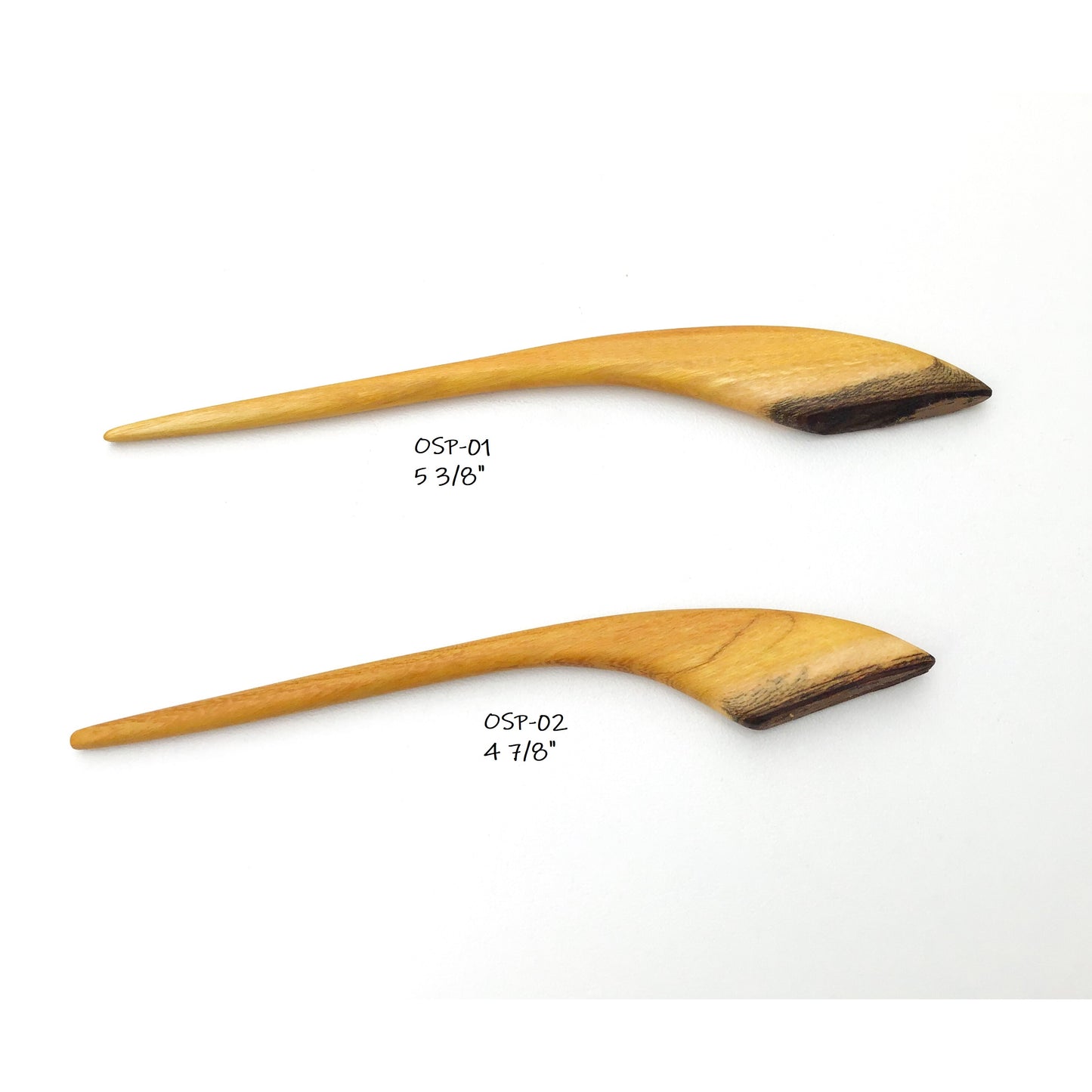 Live Edge Osage Orange Wood Shawl & Sweater Pins - Wooden Hair Pins
