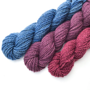Gemstone Yarn Colorway - 2ply Hand-dyed Yarn - Worsted Weight