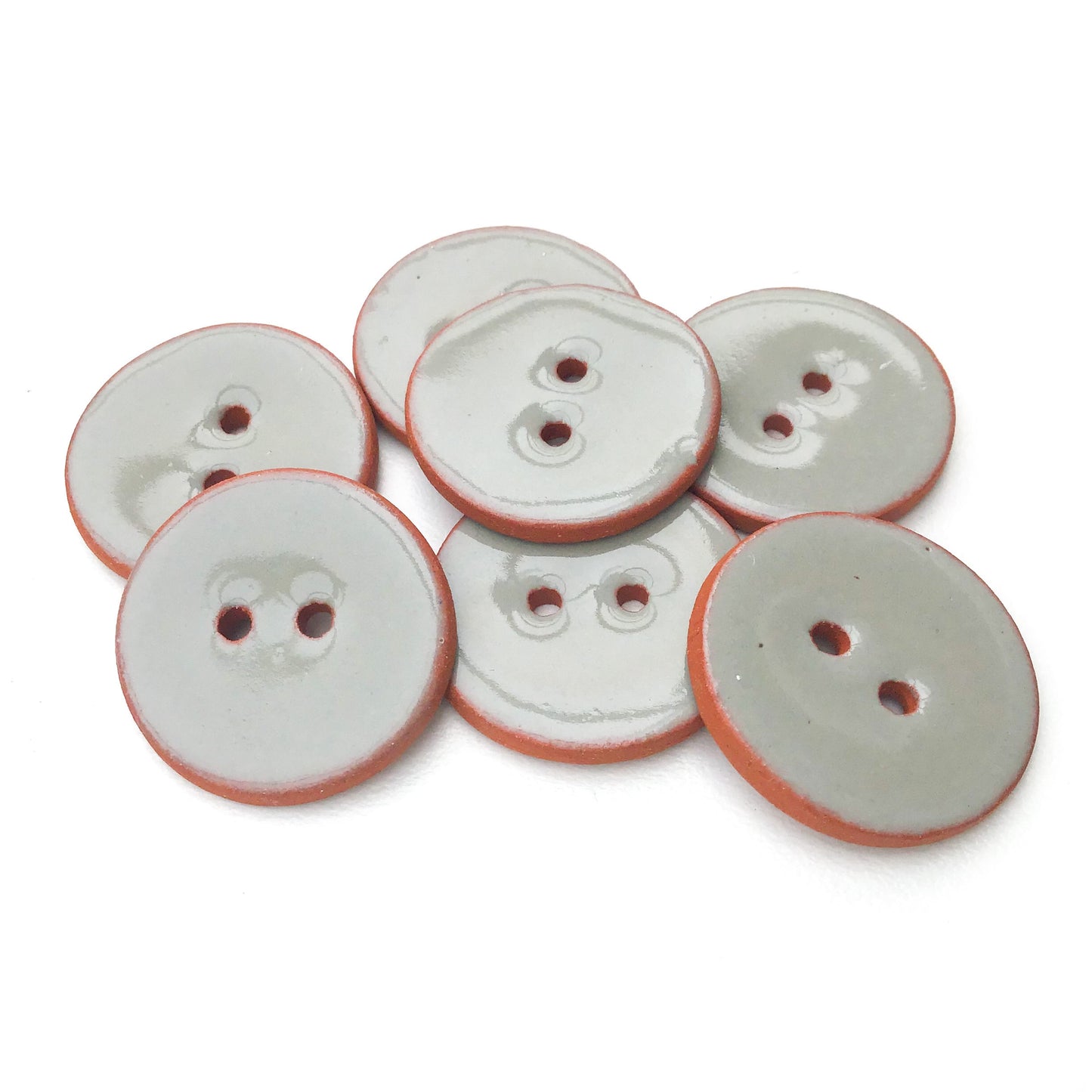 (Wholesale Accounts Only) 7/8" round - flat - red clay (ws-85)