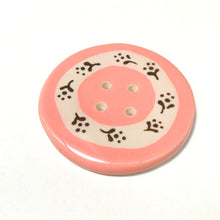 Load image into Gallery viewer, Jumbo Floral Wreath Button - Salmon Pink - 2&quot;