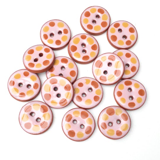 (Wholesale Accounts Only) 3/4" Cobblestone - round - flat - red clay