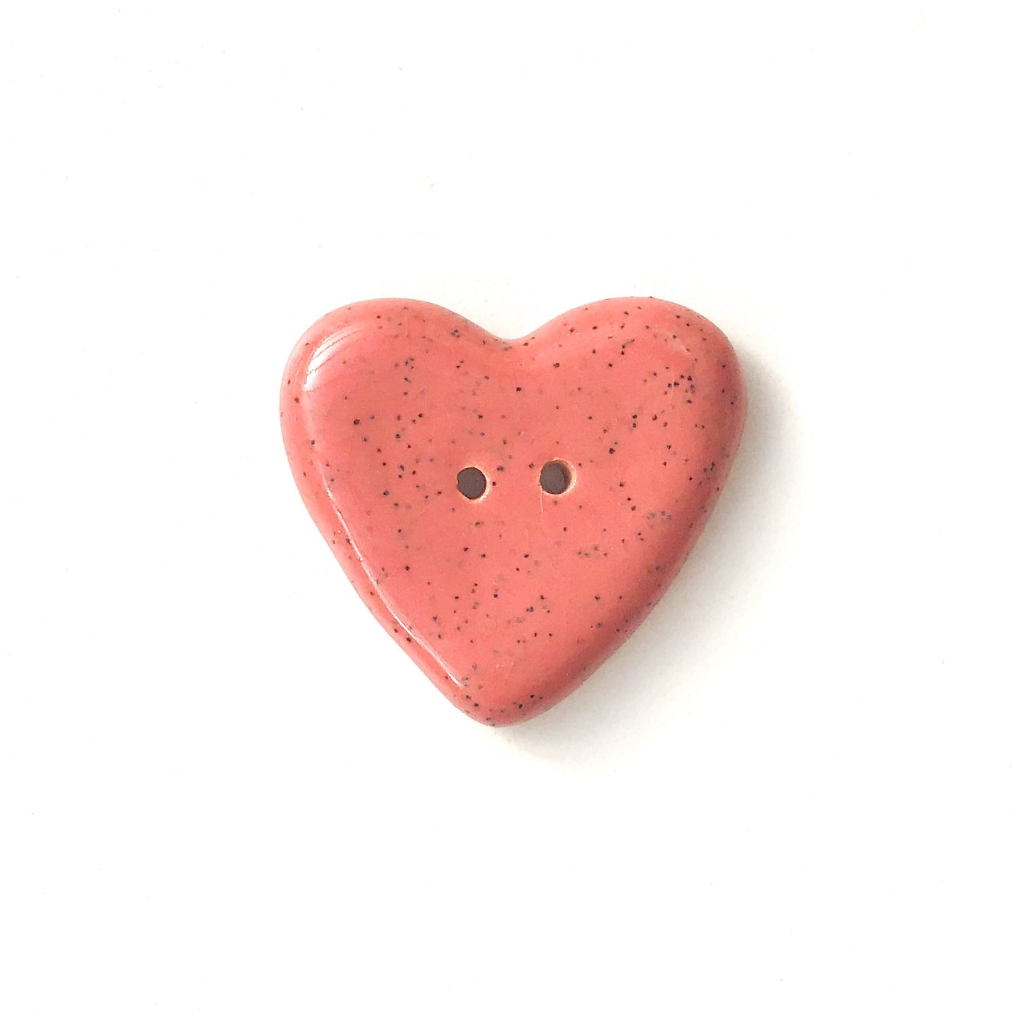 Decorative Pink Heart Buttons - Ceramic Heart Buttons