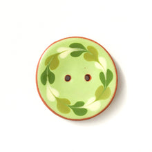 Load image into Gallery viewer, Colorful Wreath Clay Buttons - Decorative Ceramic Buttons - 1 3/8&quot; (ws-53)