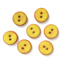 Load image into Gallery viewer, Chartreuse Ceramic Buttons - Clay Buttons - 3/4&quot;- 8 Pack (ws-43)