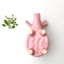 Load image into Gallery viewer, Little Pink Pig Pot - Ceramic Pig Planter