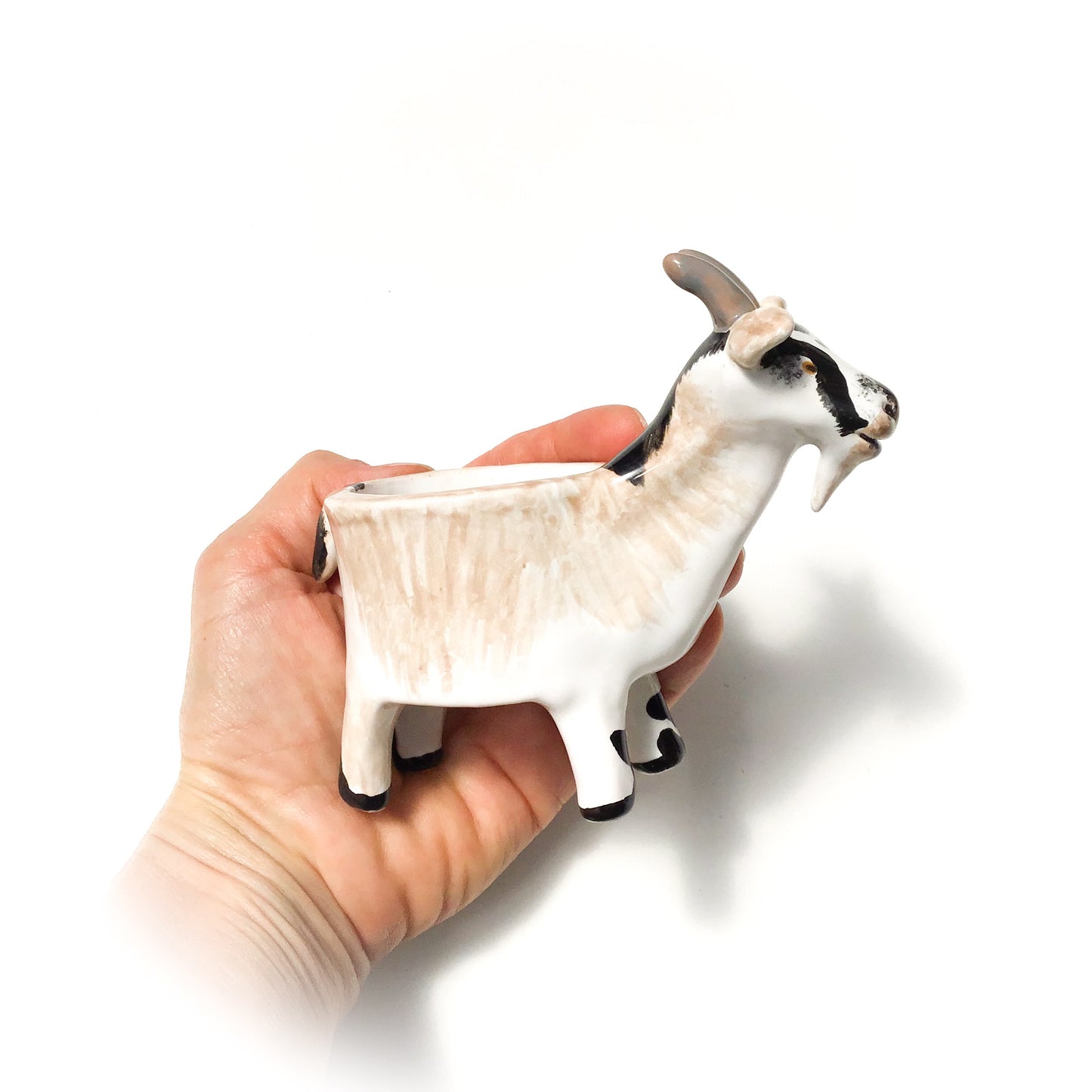Pygmy Goat Pot - Ceramic Pygmy Goat Planter