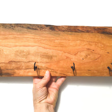 Load image into Gallery viewer, Live Edge Cherry Wood Mug Rack