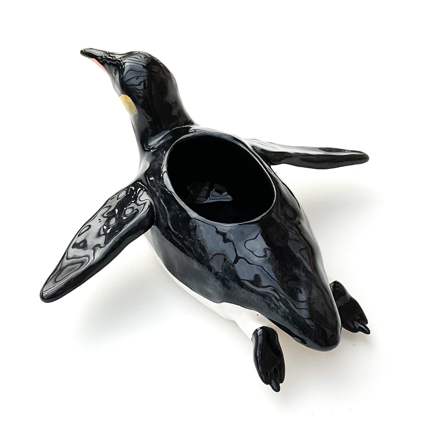 Emperor Penguin Pot - Ceramic Penguin Planter