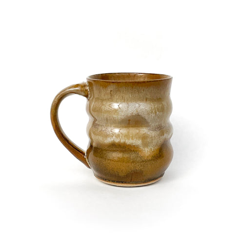 Copper & Cream Stoneware Mug - 11 ounce Ceramic Mug