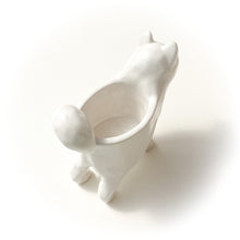 Load image into Gallery viewer, Samoyed Dog Planter - Ceramic Dog Plant Pot