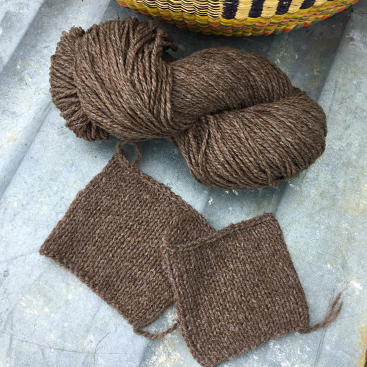 FOREST SOIL Worsted Wool Yarn (50% Merino 50% Romney) 2 ply - 4 oz skeins