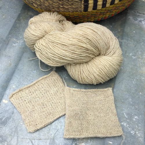 OATMEAL Fingering Wool Yarn (80% Merino 20% Romney) 2 ply - 4 oz skeins