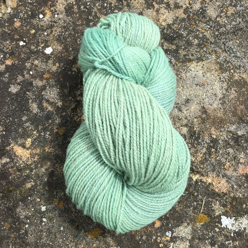 Soft Blue-Green - DK Wool Yarn (80Merino 20Romney) 2 ply - 4 oz skeins